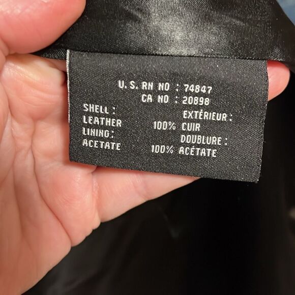 BEAUTIFUL WOMEN’S LONG BLACK LEATHER MARC NEW YORK ANDREW MARC COAT/TRENCH SMALL - Picture 7 of 8